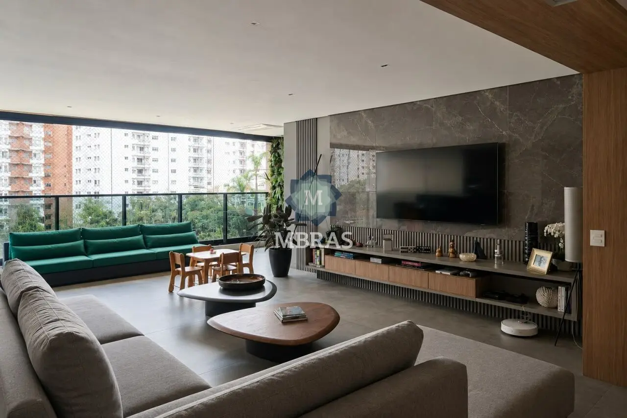 Apartamento Mobiliado com 4 Suítes e Lazer no Brooklin - foto 0